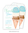 Ice Cream Baby Shower Favor Tags