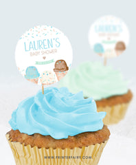 Ice Cream Baby Shower Toppers