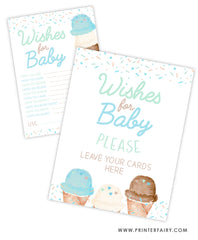 Ice Cream Baby Shower Wishes for Baby