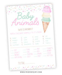 Ice Cream Baby Shower Games