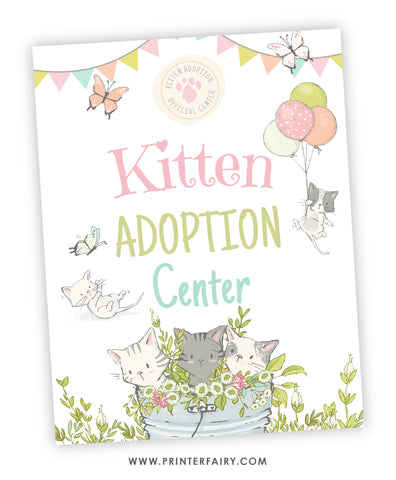 Kitten Garden Adoption Party Set