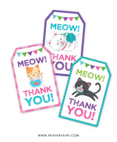Kitty Cat Favor Tags