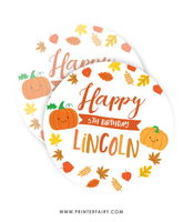 Little Pumpkin Birthday Party Toppers