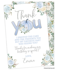 Little Pumpkin Thank You Card