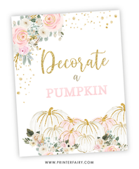Decorate a Pumpkin Sign