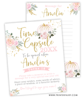 Floral Pumpkin Time Capsule