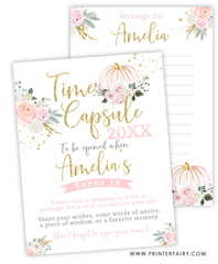 Floral Pumpkin Time Capsule