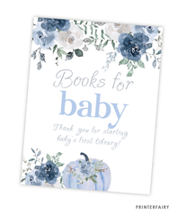 Dusty Blue Pumpkin Books For Baby