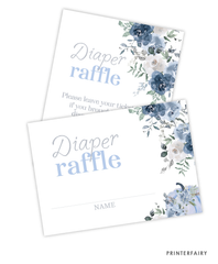 Dusty Blue Pumpkin Diaper Raffle