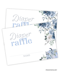 Dusty Blue Pumpkin Diaper Raffle