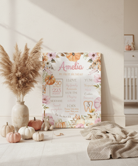 Little Pumpkin Milestones Board