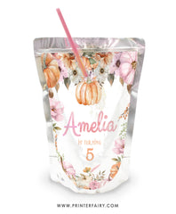 Little Pumpkin Drink Pouch Label