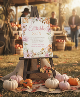 Little Pumpkin Editable Sign