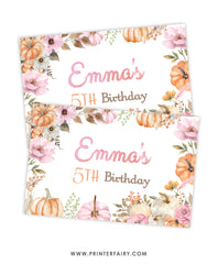 Little Pumpkin Gable Box Label