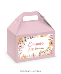 Little Pumpkin Gable Box Label