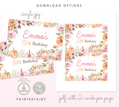 Little Pumpkin Gable Box Label