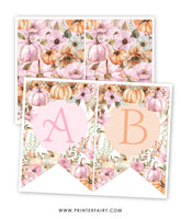 Little Pumpkin Birthday Banner