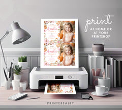 Little Pumpkin Birthday Invitation with Photo