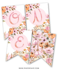 Little Pumpkin 1st Birthday Banner