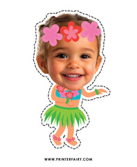 Luau Birthday Party Toppers