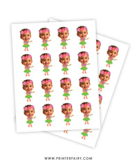 Luau Birthday Party Toppers