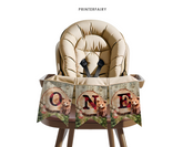 Bear Lumberjack First Birthday Banner