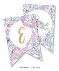 Mermaid Baby Shower Banner