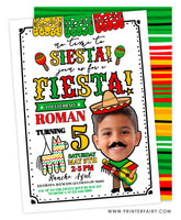 No Time To Siesta Invitation with Photo