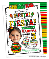 No Time To Siesta Invitation with Photo