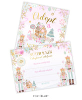 Nutcracker Adoption Sign & Certificate