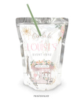 Paris Drink Pouch Label