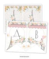 Paris Birthday Banner