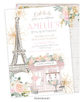 Paris Birthday Invitation