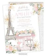 Paris Birthday Invitation