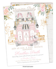 Paris Baby Shower Invitation