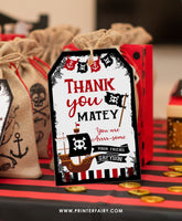 Pirate Party Favor Tags
