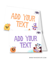 Halloween Pool Birthday Party Food Tents