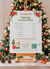 Christmas Market Price List Template