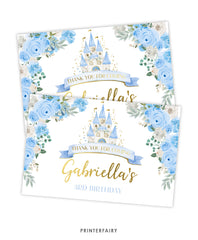 Blue Princess Birthday Favor Box