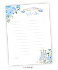 Blue Princess Birthday Time Capsule