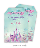 Princess Castle Birthday Favor Tags