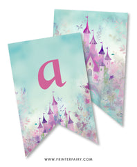 Princess Castle Birthday Party Banner