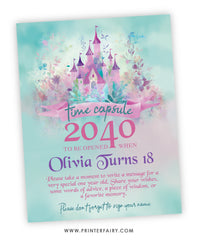 Princess Castle Birthday Time Capsule