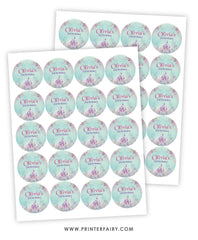 Princess Castle Birthday Party Toppers