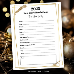 2025 New Year Resolutions