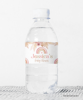 Rainbow Birthday Water Bottle Labels