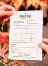 Editable Receipt Template