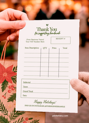 Editable Receipt Template