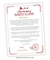 Letter from Santa Editable Template