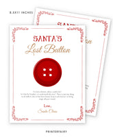 Santa Claus Button Game Sign